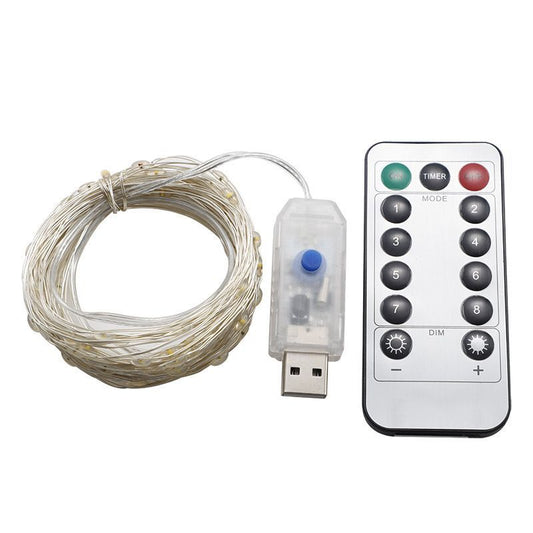 Remote Control LED String Lights - Waterproof & Battery Powered