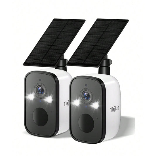 2K Wireless Outdoor Solar Panel Security Camera-MW3K-2pcs