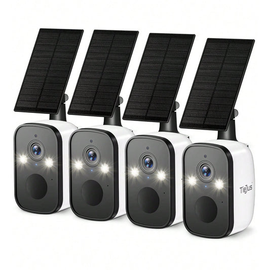 2K Wireless Outdoor Solar&Battery Powered 2.4G/5G WiFi Security Camera-MW3K (4-pack)