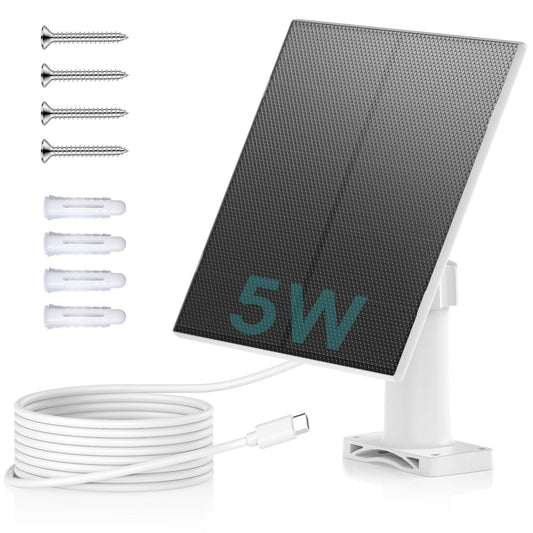 5W 360° Adjustable Solar Panel with Type C Port【Worldwide sales】