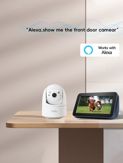 Tiejus  24/7 Recording 5G WiFi  360°PTZ auto tracking security Camera-MA3( Plug in)