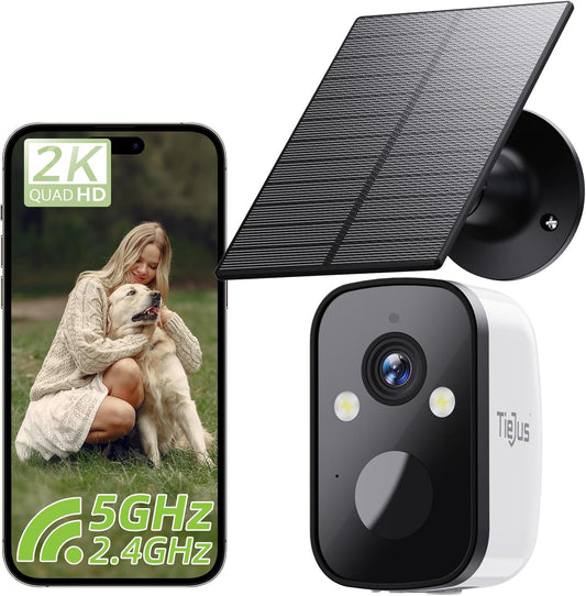 2K Wireless Outdoor 5G WiFi Solar Powered Security Camera-MW3K