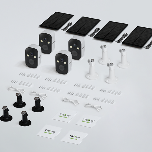 2K Wireless Outdoor Solar&Battery Powered 2.4G/5G WiFi Security Camera-MW3K (4-pack)