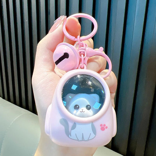 Glowing Bear Backpack Keychain - Cute LED Light for Cozy Ambiance